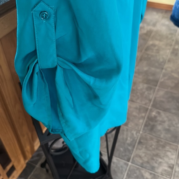 Turquoise Silk Tunic - Picture 3 of 4